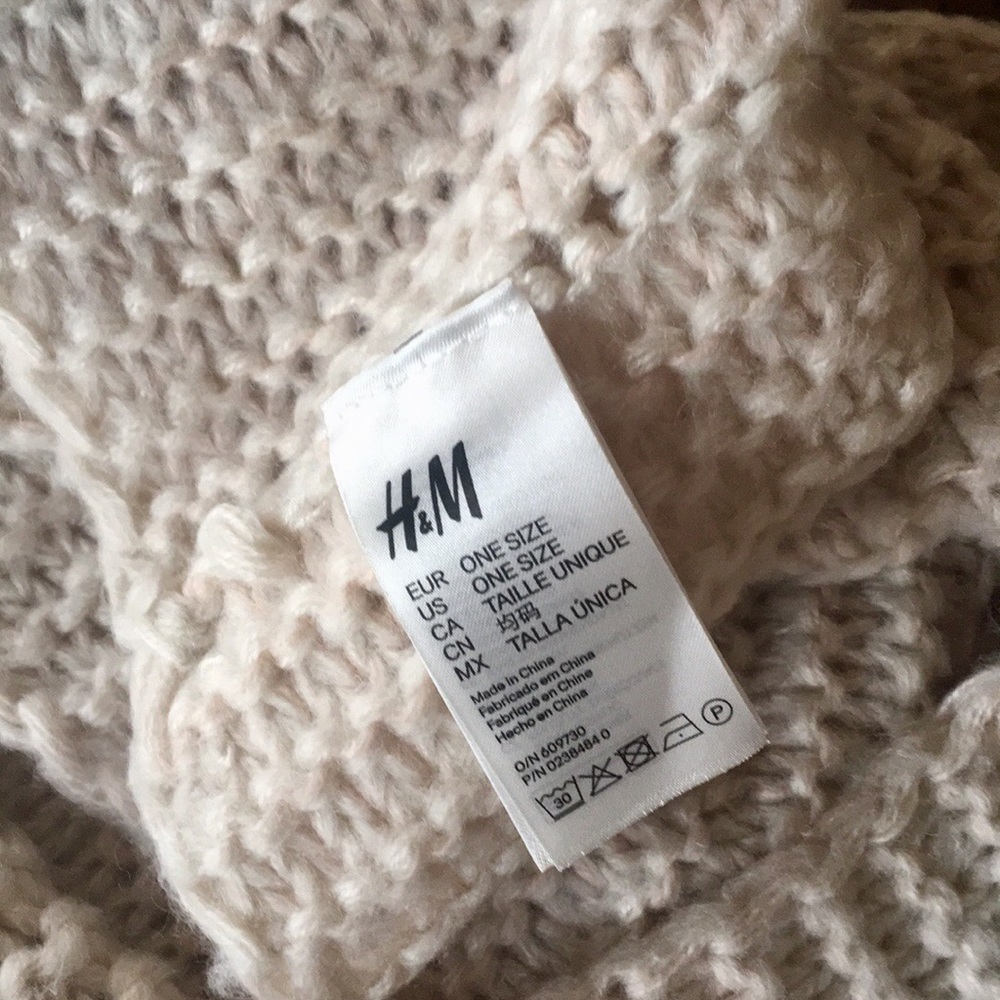 Pink - Cream Infinity Scarf - Picture 4 of 4